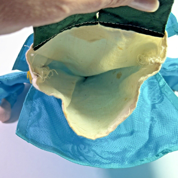 Vintage Chinese Opera Hand Puppet Porcelain Paper Mache Painted Thai Bali 12.5" - Picture 9 of 13